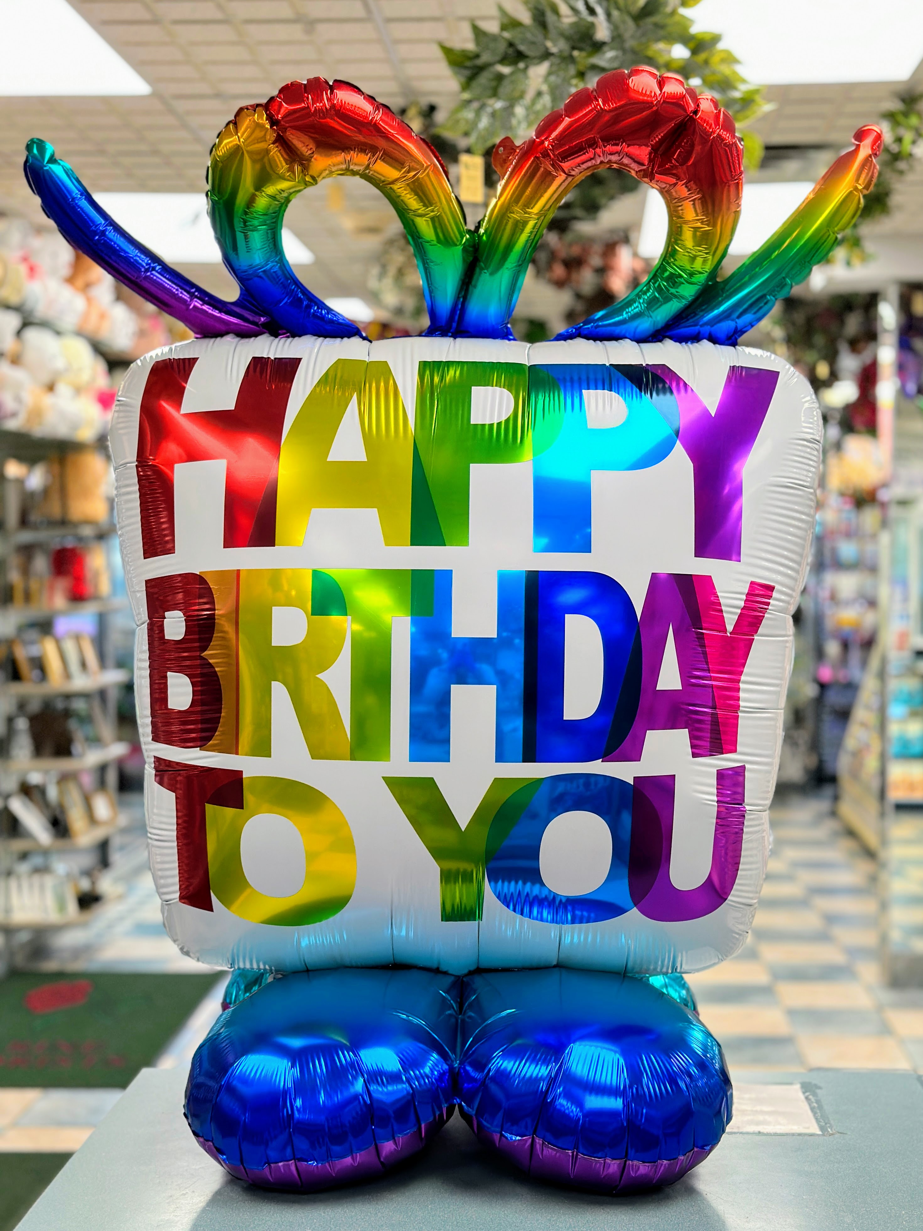 4 Ft Happy Birthday Mylar Balloon